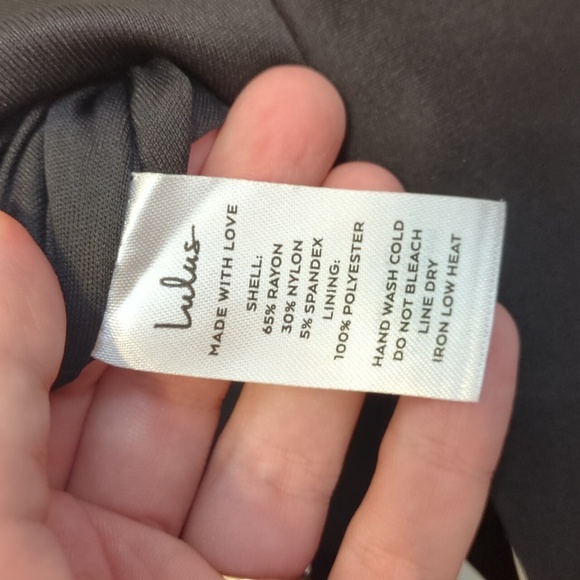 Lulu's Modern Desires classic black high waisted midi skirt thigh high slit - Picture 11 of 13